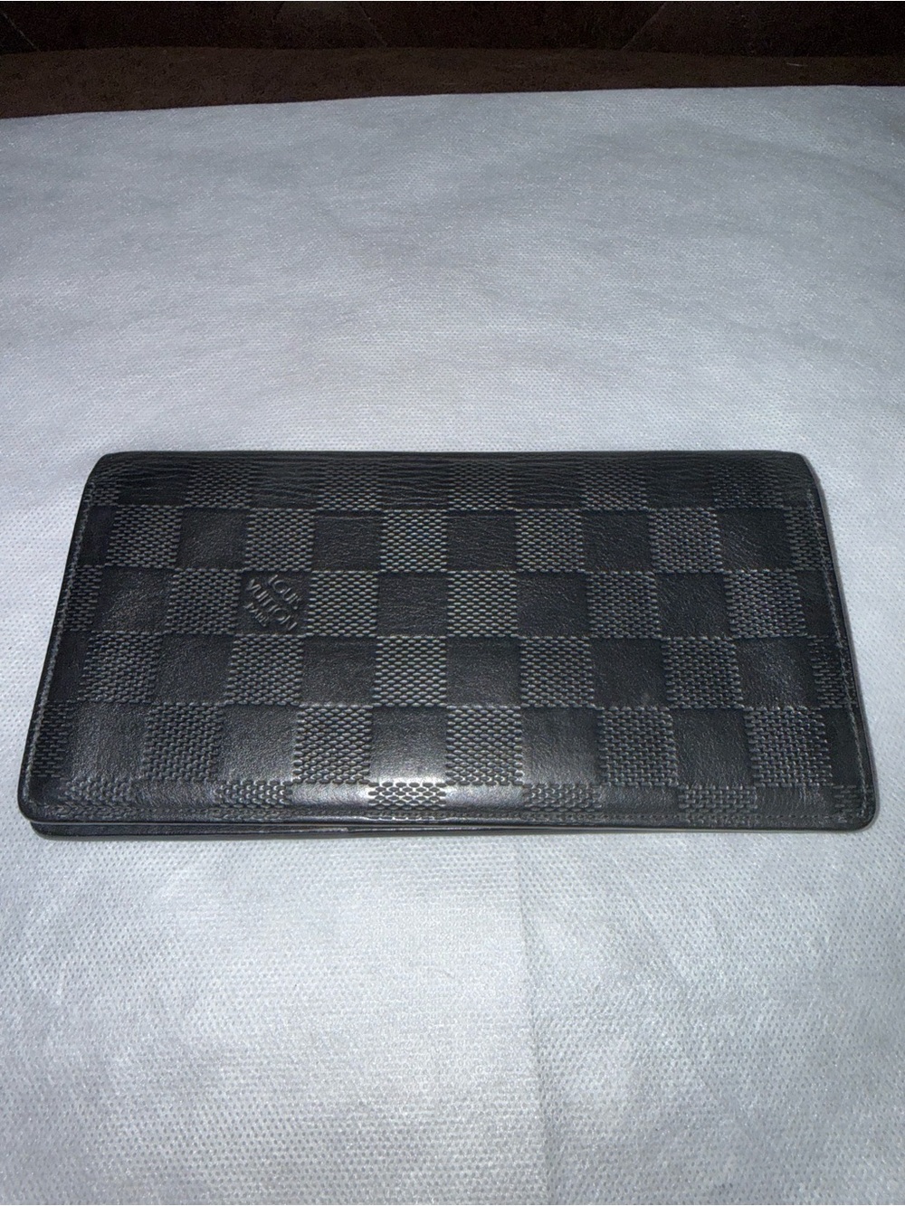 Louis Vuitton Brazza wallet in black Damier Infini leather